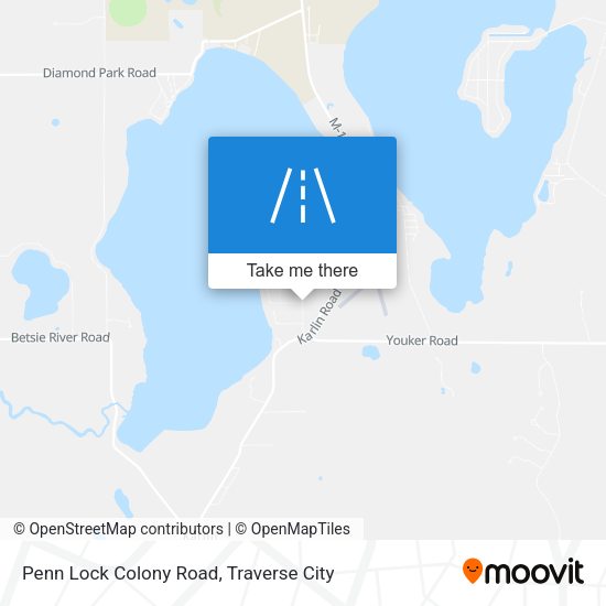 Penn Lock Colony Road map