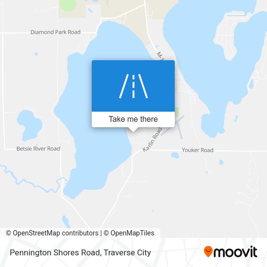 Pennington Shores Road map