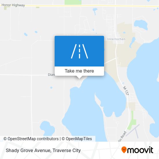 Shady Grove Avenue map