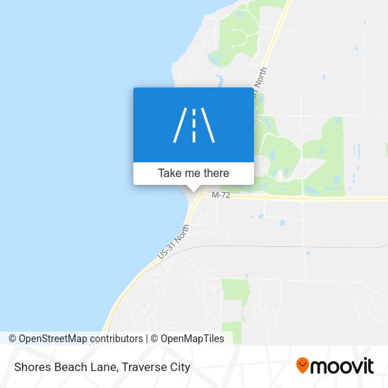 Shores Beach Lane map
