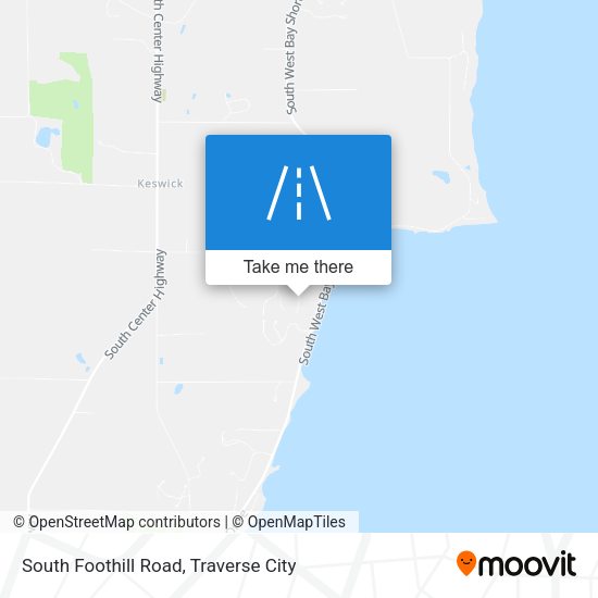 South Foothill Road map