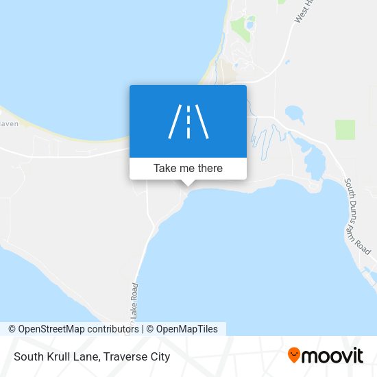 South Krull Lane map
