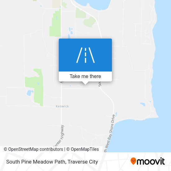 South Pine Meadow Path map