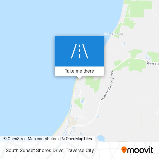 South Sunset Shores Drive map