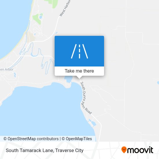 South Tamarack Lane map