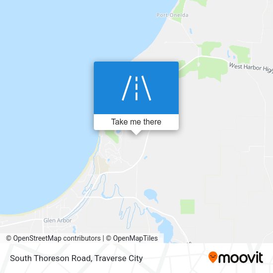 South Thoreson Road map
