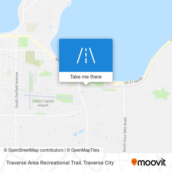 Traverse Area Recreational Trail map