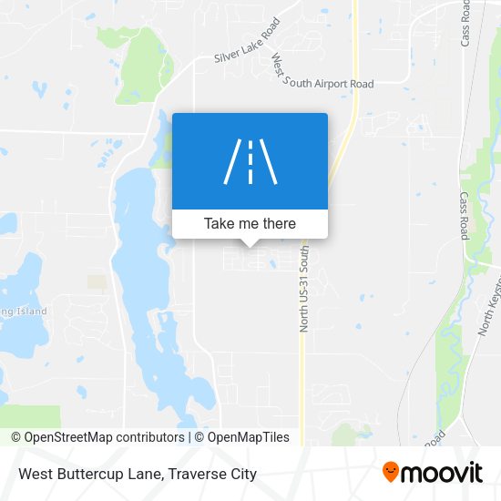 West Buttercup Lane map