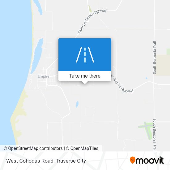 West Cohodas Road map