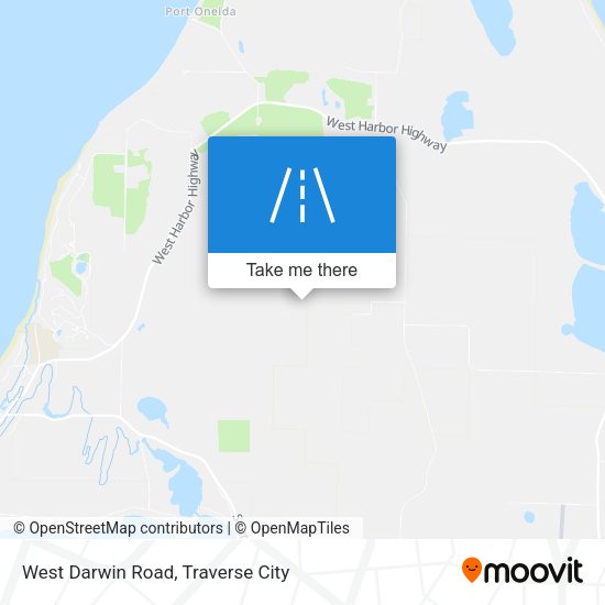 West Darwin Road map