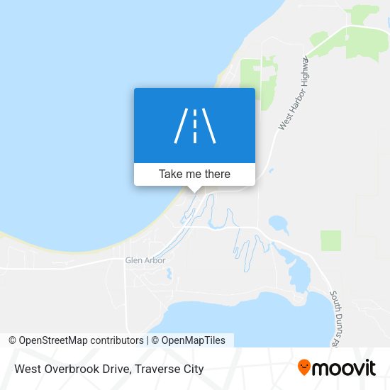 Mapa de West Overbrook Drive