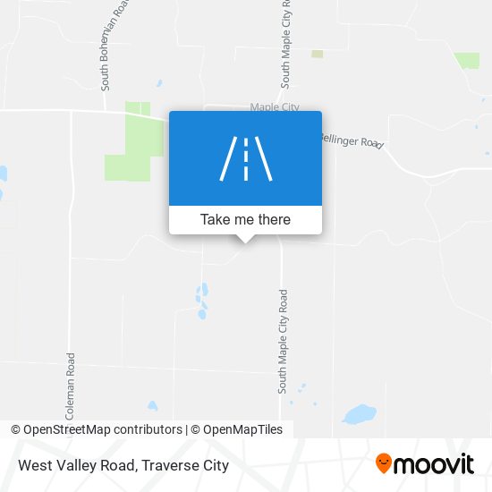 West Valley Road map