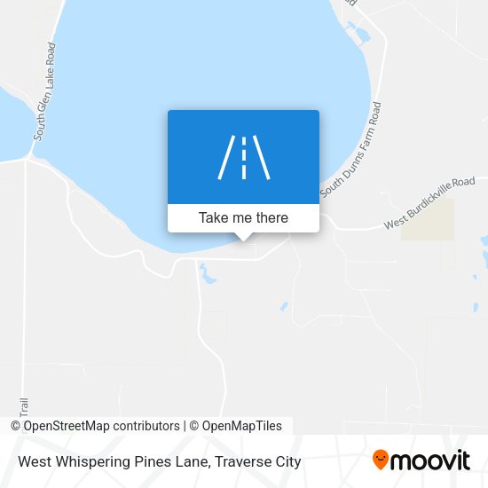 West Whispering Pines Lane map
