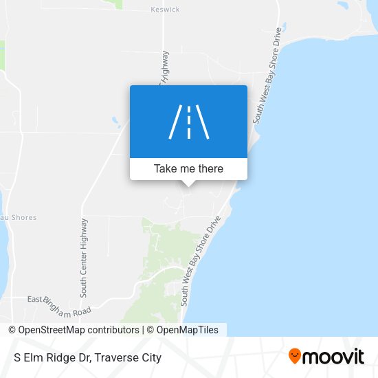 S Elm Ridge Dr map