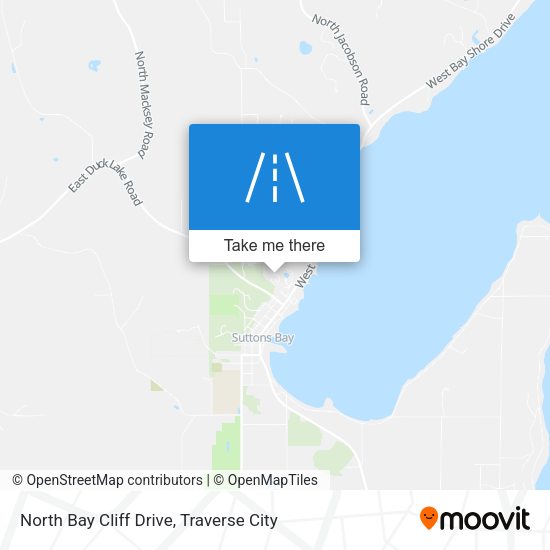 Mapa de North Bay Cliff Drive