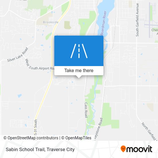 Sabin School Trail map