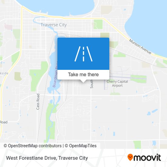 West Forestlane Drive map