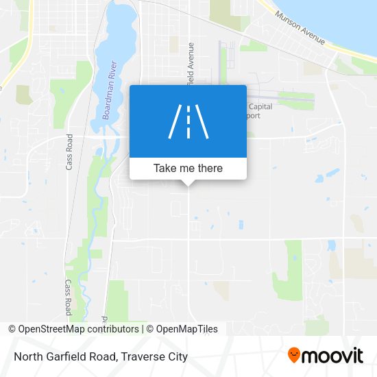 North Garfield Road map