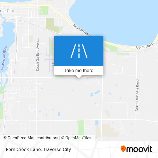 Fern Creek Lane map