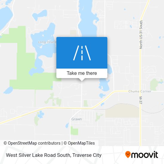 West Silver Lake Road South map