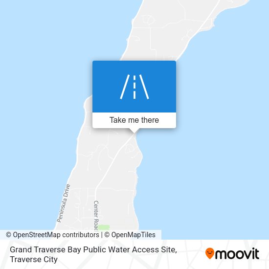 Mapa de Grand Traverse Bay Public Water Access Site