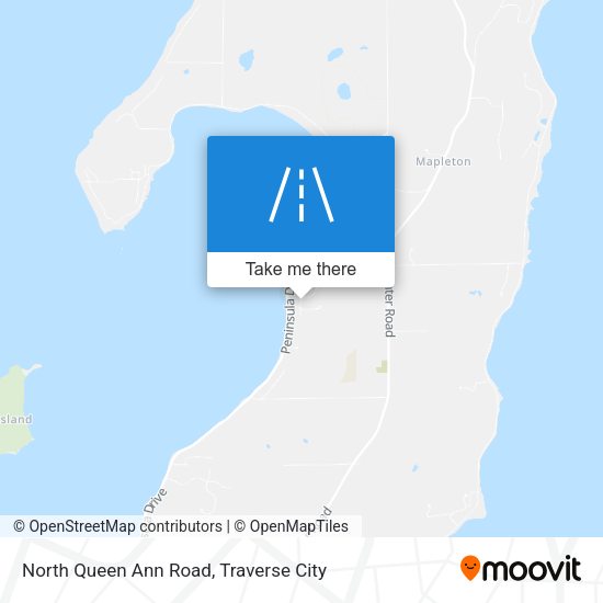 North Queen Ann Road map