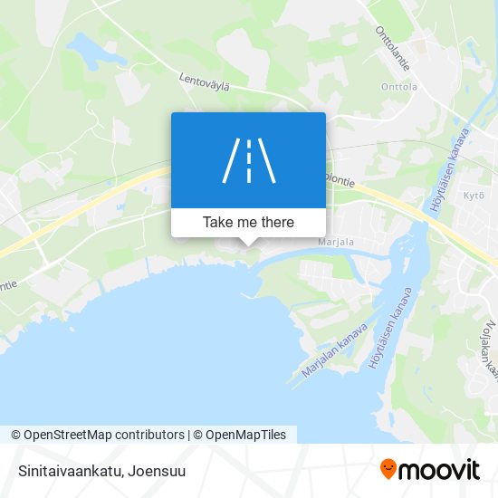 Sinitaivaankatu map