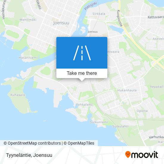 Tyyneläntie map