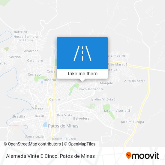 Alameda Vinte E Cinco map