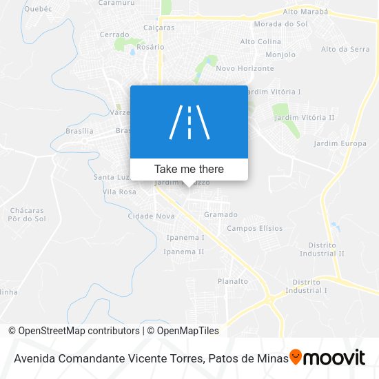 Avenida Comandante Vicente Torres map