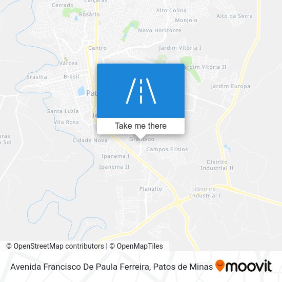 Avenida Francisco De Paula Ferreira map