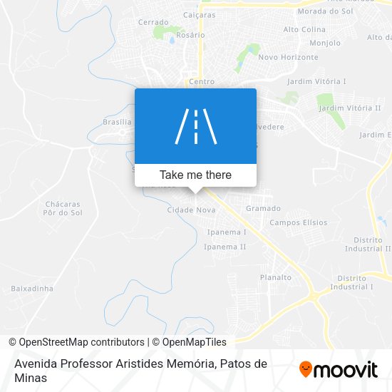 Avenida Professor Aristides Memória map