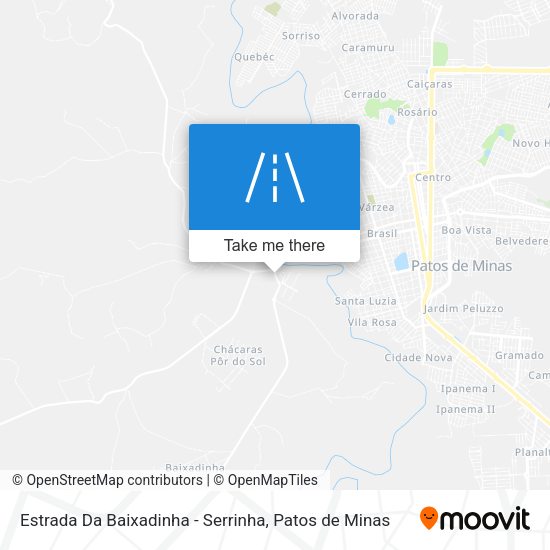 Estrada Da Baixadinha - Serrinha map