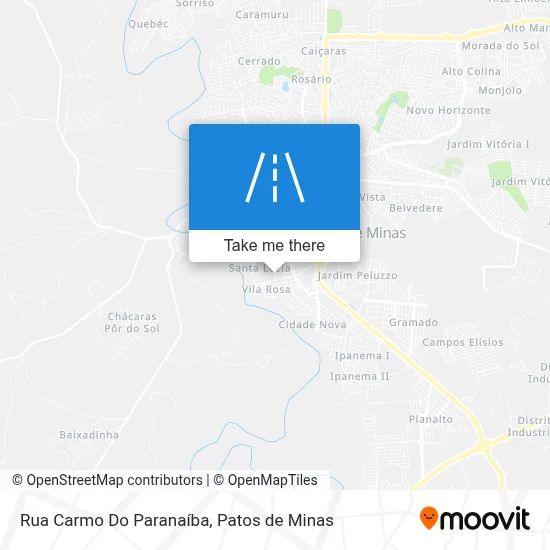 Rua Carmo Do Paranaíba map