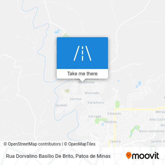 Rua Dorvalino Basílio De Brito map
