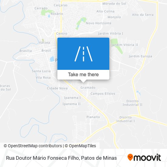 Mapa Rua Doutor Mário Fonseca Filho