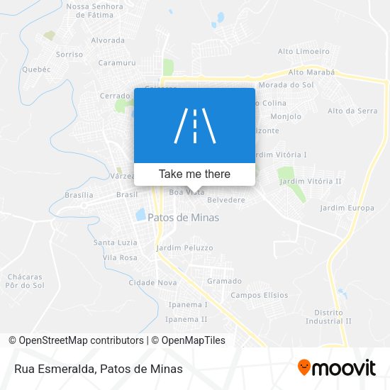 Rua Esmeralda map