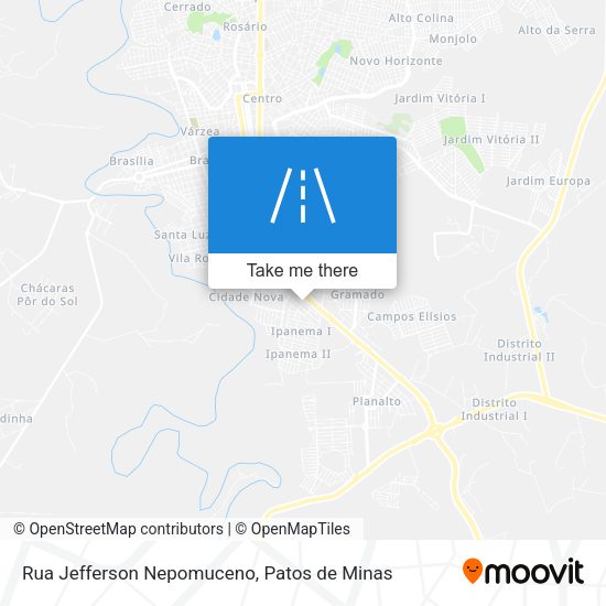 Rua Jefferson Nepomuceno map
