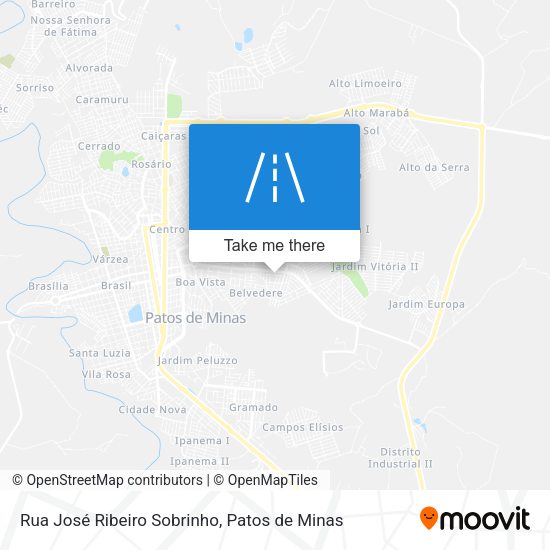 Rua José Ribeiro Sobrinho map