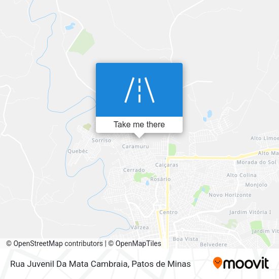 Rua Juvenil Da Mata Cambraia map
