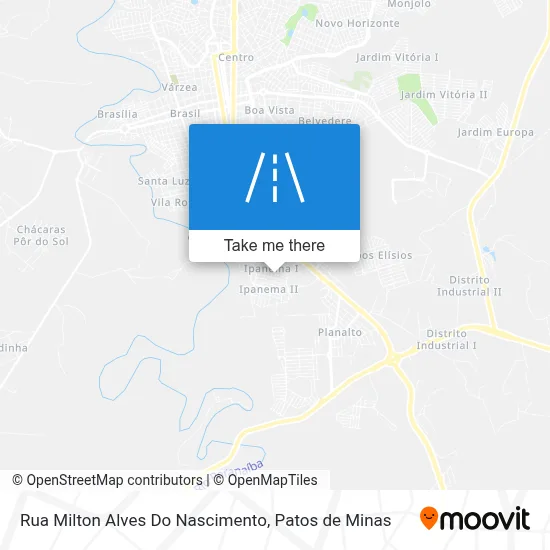 Rua Milton Alves Do Nascimento map