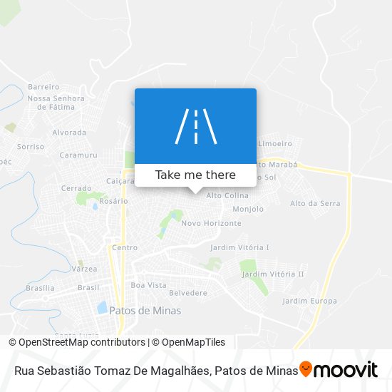 Mapa Rua Sebastião Tomaz De Magalhães