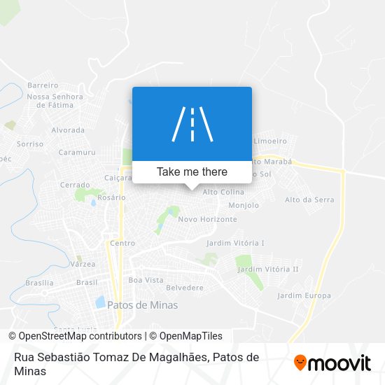 Mapa Rua Sebastião Tomaz De Magalhães