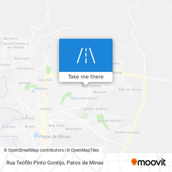 Mapa Rua Teófilo Pinto Gontijo