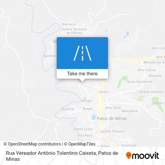 Rua Vereador Antônio Tolentino Caixeta map