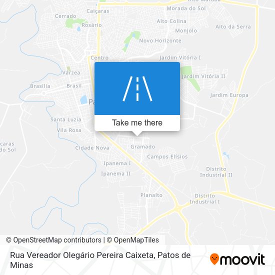 Rua Vereador Olegário Pereira Caixeta map