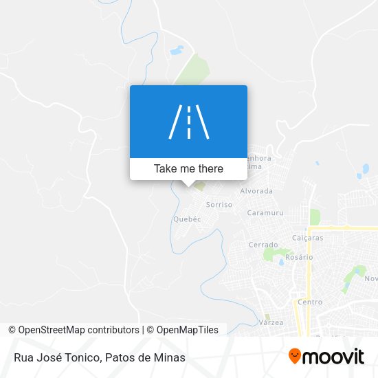 Rua José Tonico map