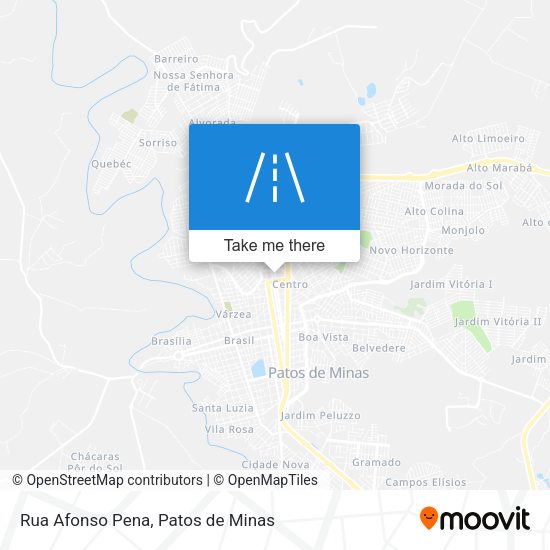 Rua Afonso Pena map