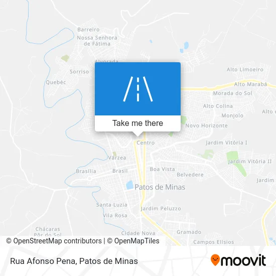 Rua Afonso Pena map