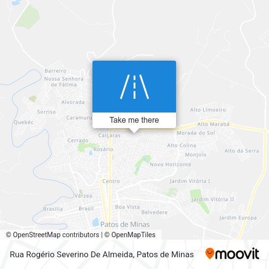 Rua Rogério Severino De Almeida map